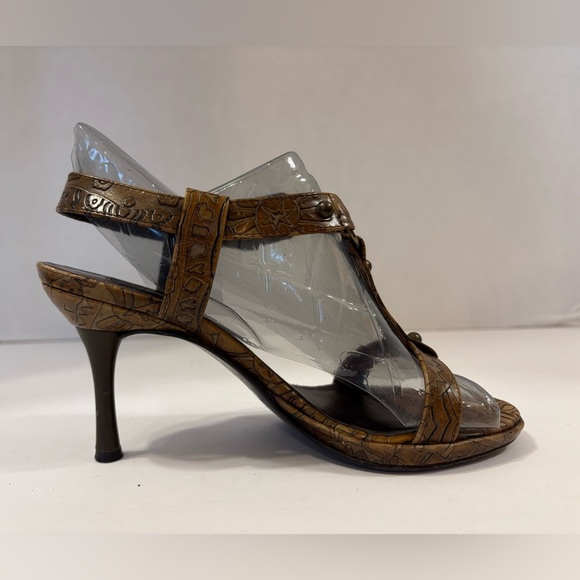 Via Spiga brown boho Stilleto open toe sandals size 6 M - Picture 5 of 11
